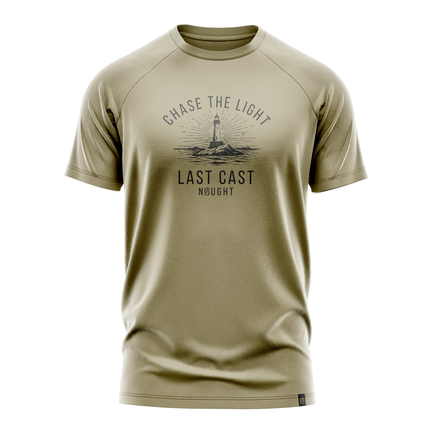 NOUGHT Premium Cotton Tee - Chase the light Tan