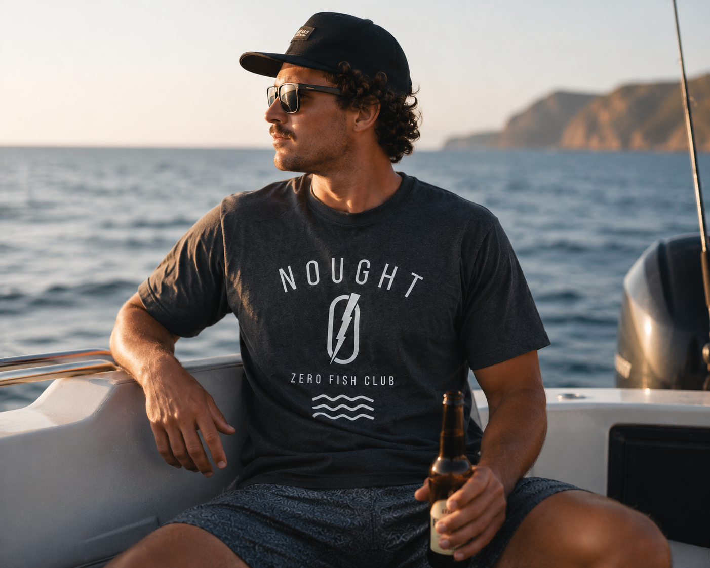 NOUGHT Poly Cotton Tee - Charcoal