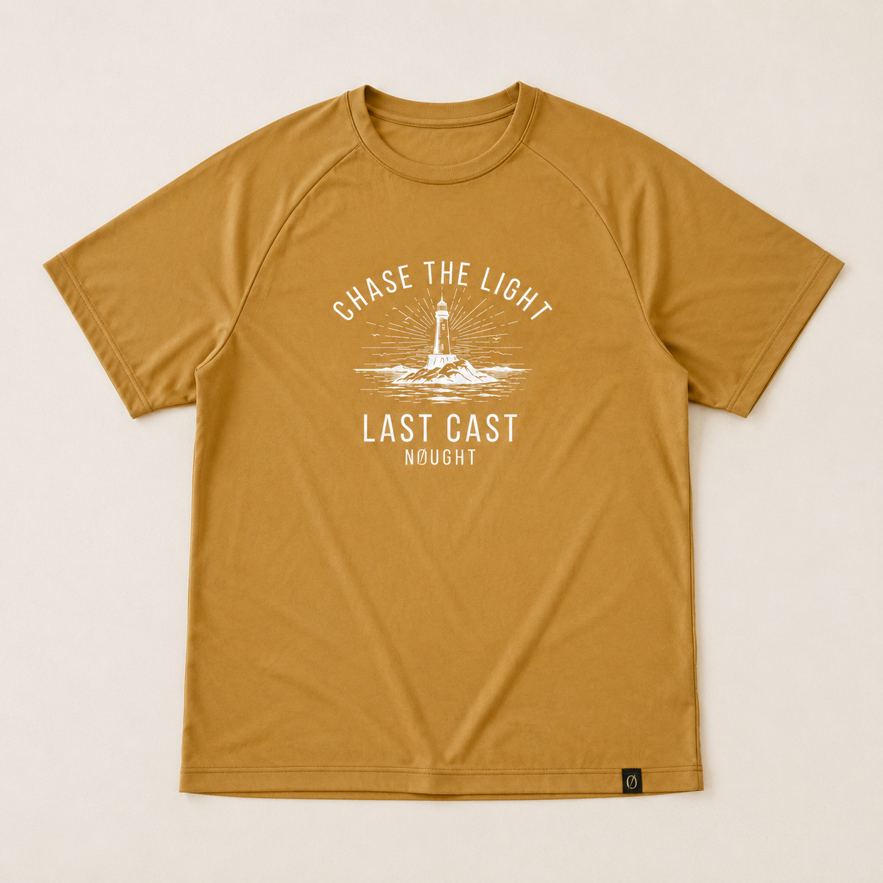 NOUGHT Premium Cotton Tee - Chase the light Mustard