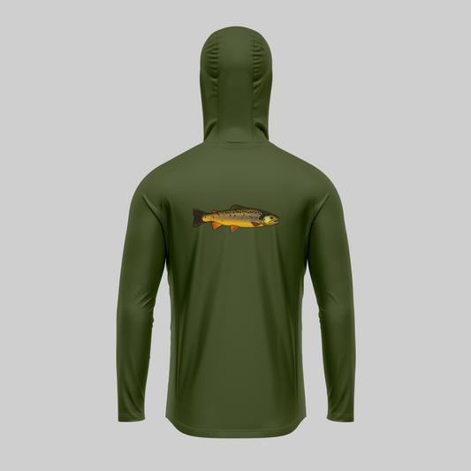Mens Pro Sun Hoodie - Limited edition Fresh Water Fish