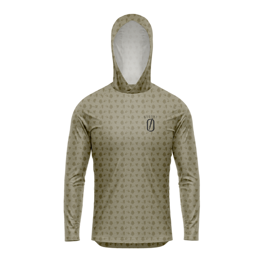 Mens Pro Sun Hoodie - "The Hatch" Tan