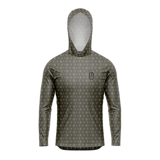 Mens Pro Sun Hoodie - "The Hatch" Khaki