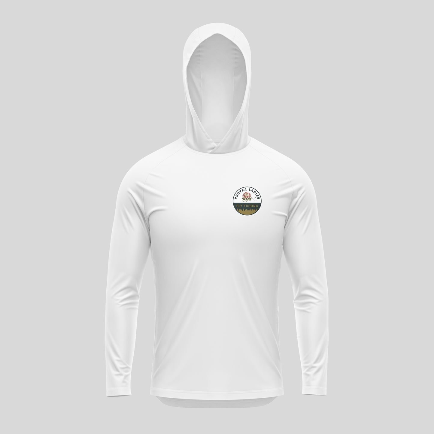 Sun hoodie UPF protection white
