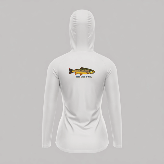 Women's Pro Sun Hoodie - Protea Ladies Fish like a girl
