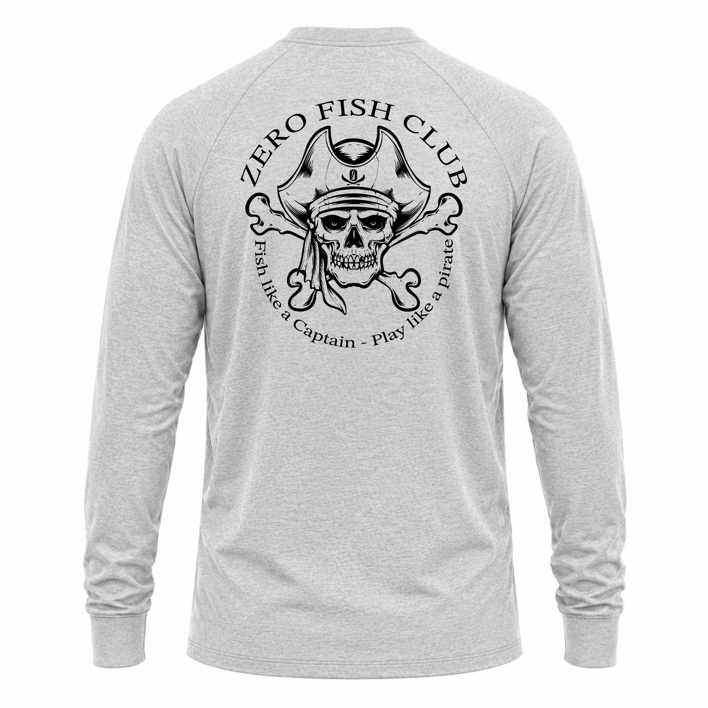 NOUGHT Long Sleeve Cotton Tee - Grey Play like a Pirate