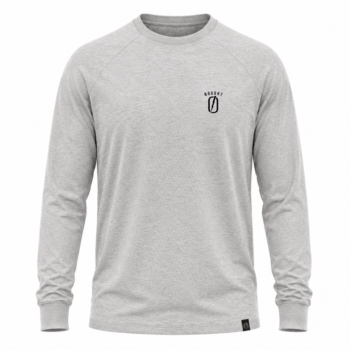 NOUGHT Long Sleeve Cotton Tee - Grey Play like a Pirate