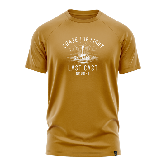 NOUGHT Premium Cotton Tee - Chase the light Mustard