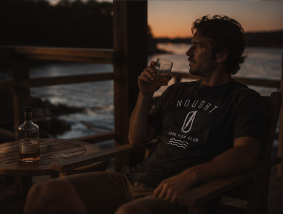 NOUGHT Poly Cotton Tee - Charcoal