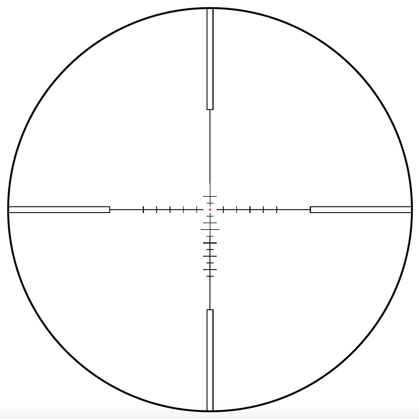 Rudolph V1 2.5-15x50mm T3 IR reticle