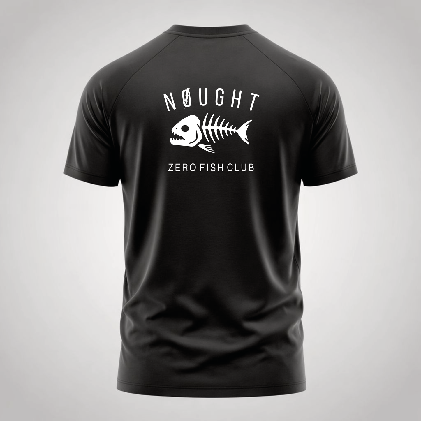 NOUGHT Premium Cotton Tee - Fish Black