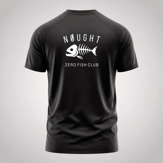 NOUGHT Premium Cotton Tee - Fish Black