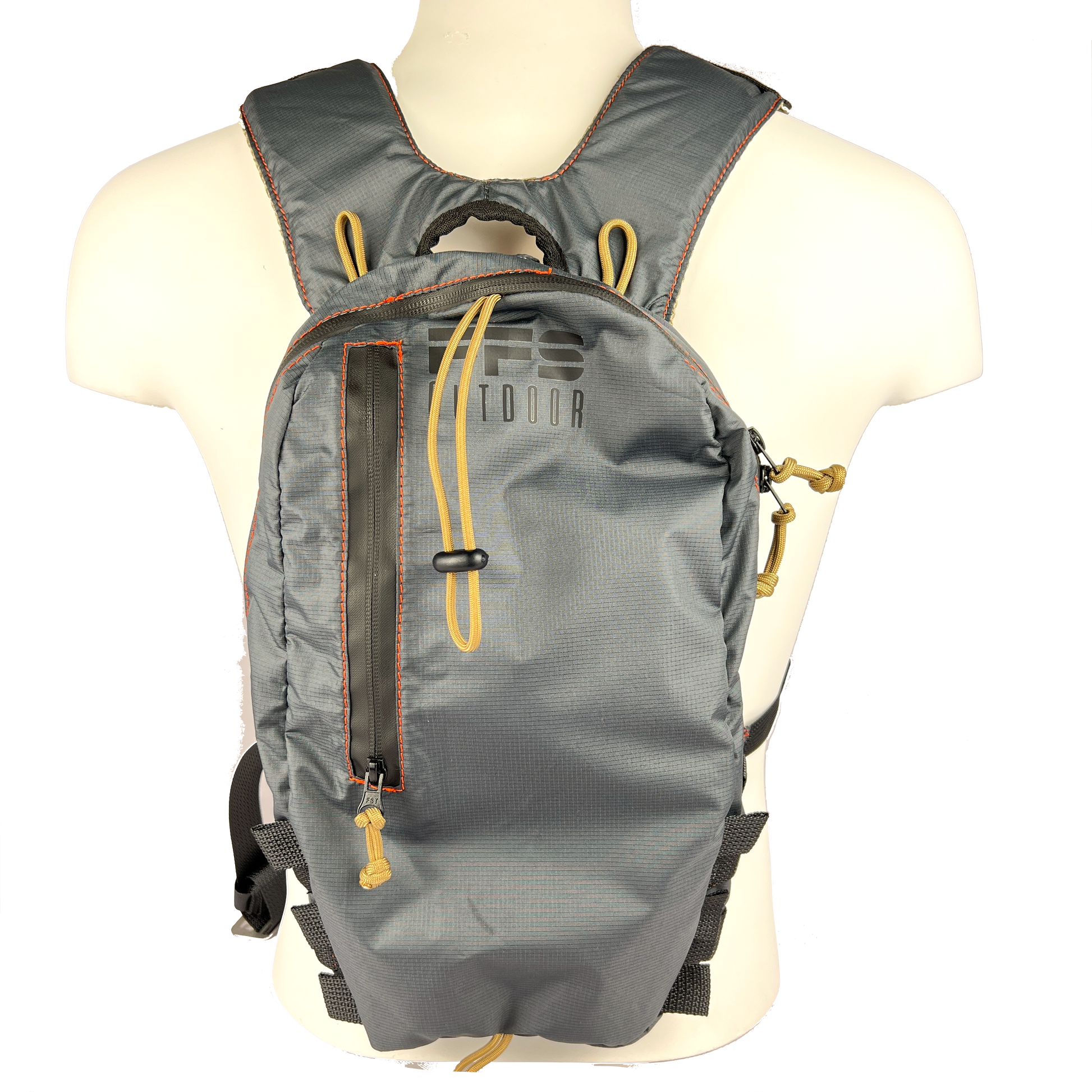 hiking gear bag and fishing hydration pack