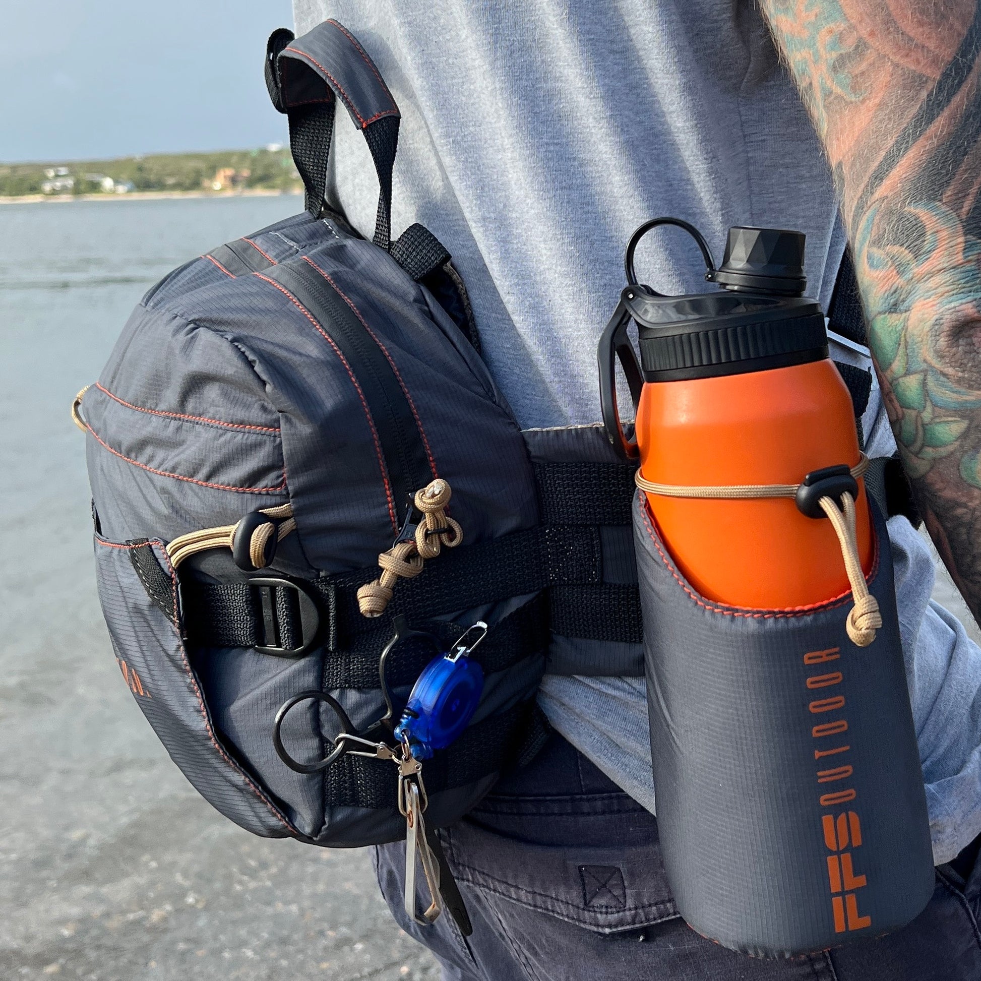 hiking gear bag and fishing fanny lumbar pack